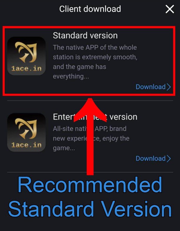 1Ace App Download Version
