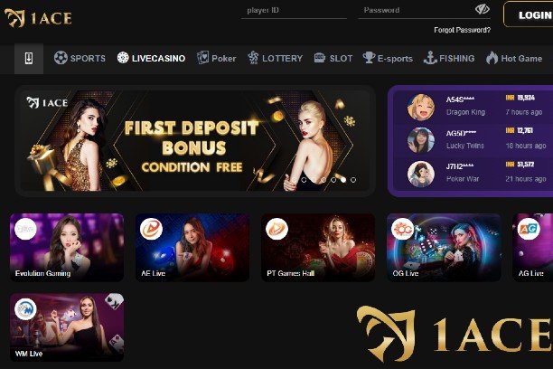 1ACE Online Casino offers Safe and Secure Live Gaming
